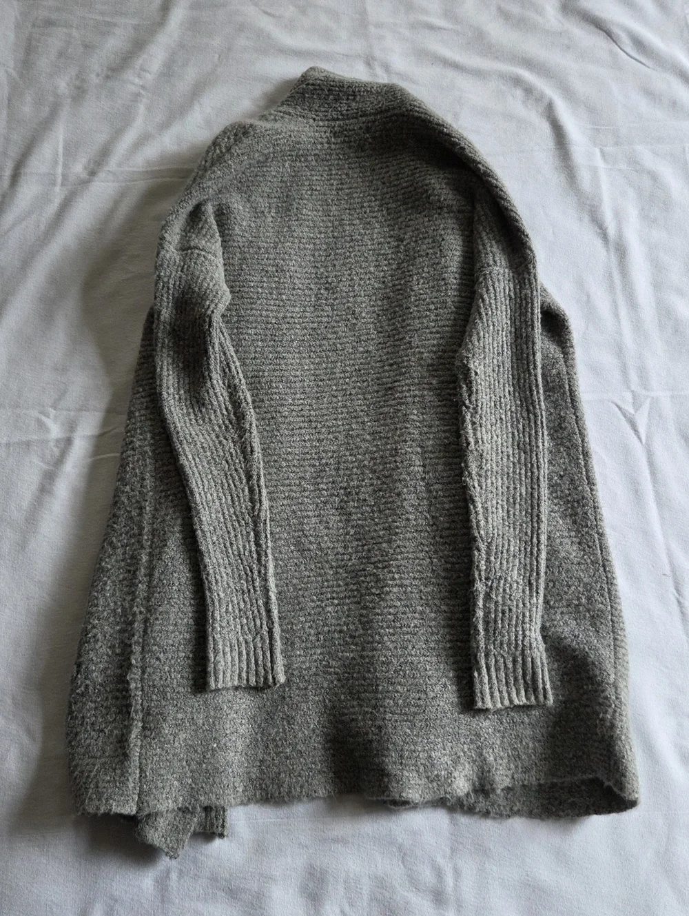 American Eagle Outfitters Open-Front Shawl Collar Cardigan - Gray - Picture 6 of 6